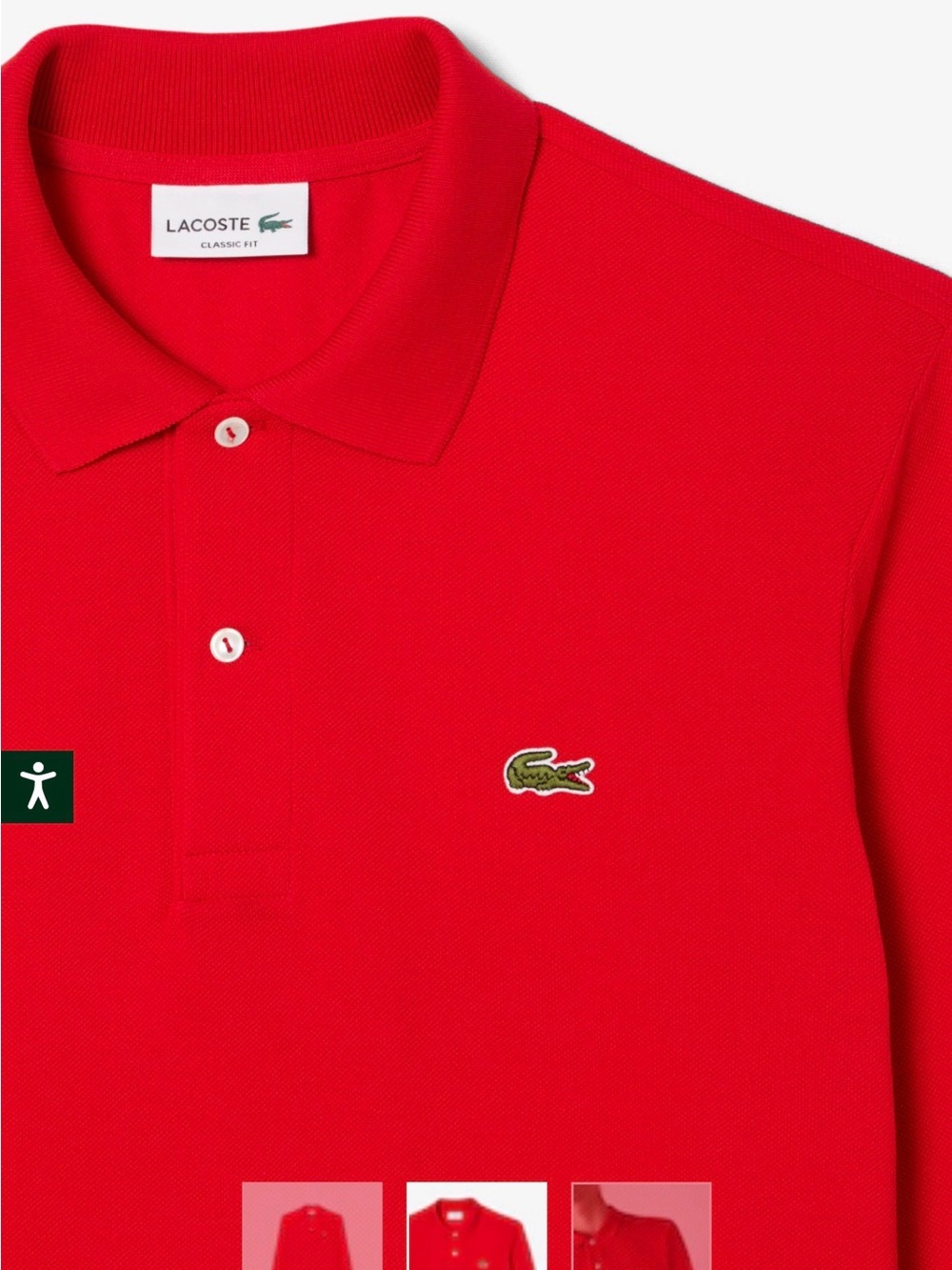 New with tags authentic Lacoste Classic Fit Long Sleeve Polo Shirt - Picture 14 of 16
